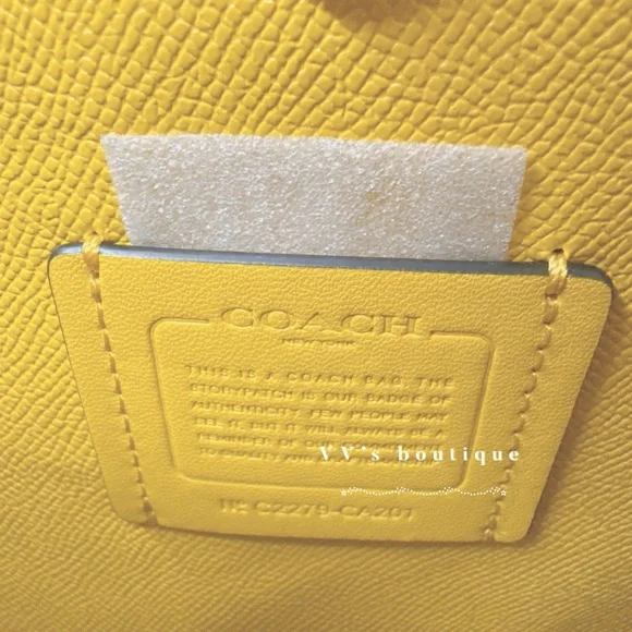 NWT Coach Mollie Bucket Crossbody Bag Colorblock Canvas Natural Multi CA201 - Picture 7 of 10